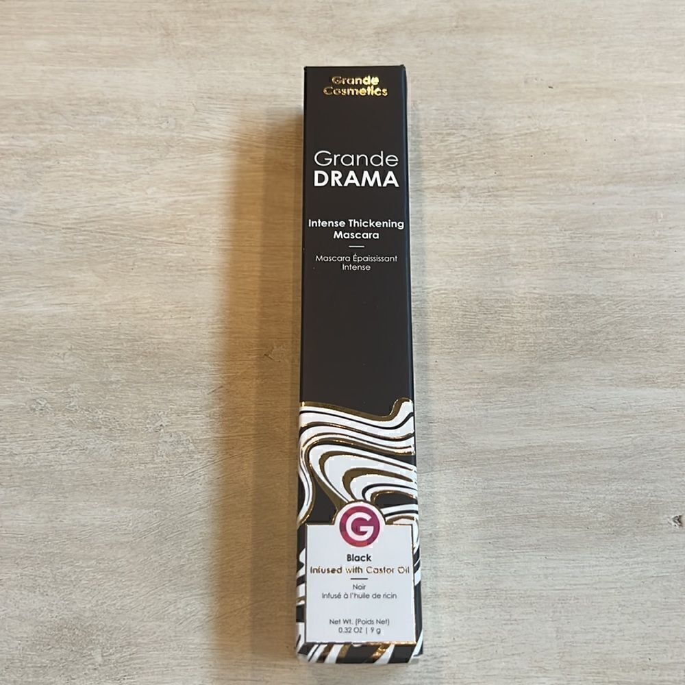 Grande Cosmetics | GrandeDRAMA Intense Thickening Mascara with Castor Oil NIB